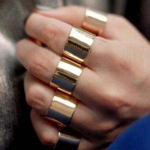 Rouelle Demure 18k Cuff Knuckle Rings: Dainty 18..