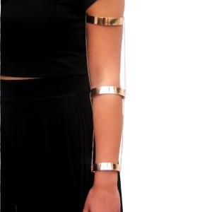 Rouelle Malka Triple Connected Bracelet Cuff..