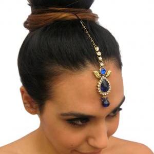 Rouelle Jade Forehead Piece Tikka Headpiece Hair..