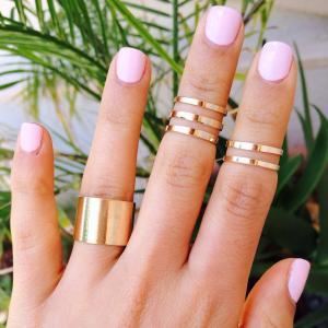 Rouelle Nellie Cuff & Knuckle Rings:..