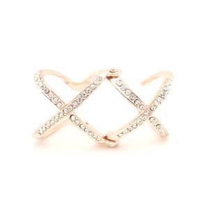 Rouelle Double X Ring, Rose Gold Plated And..