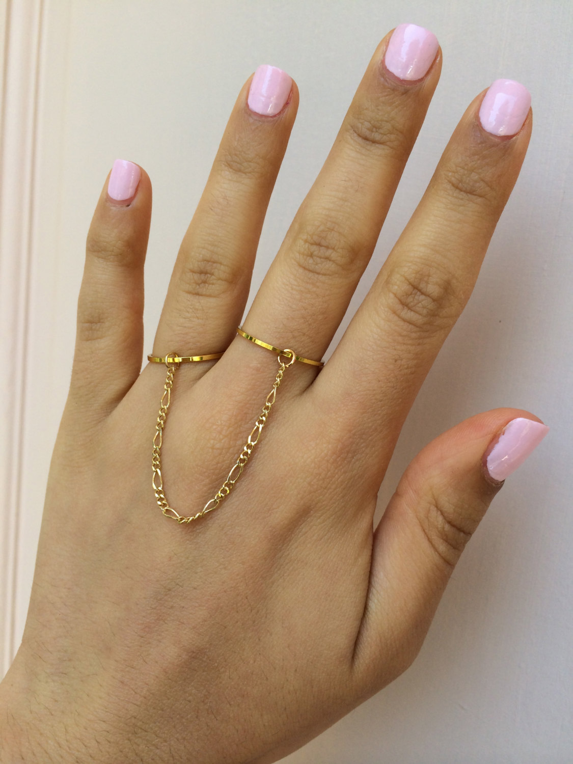 Two rings store connected by chains